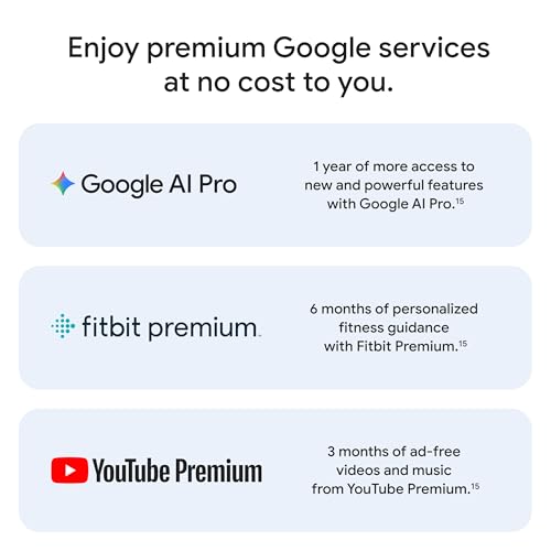 Google Pixel 10 Pro XL - Unlocked Android Smartphone - Gemini AI Assistant, Triple Rear Camera System, Fast-Charging 24+ Hour Battery, and 6.8" Super Actua Display - Moonstone - 512 GB (2025 Model)