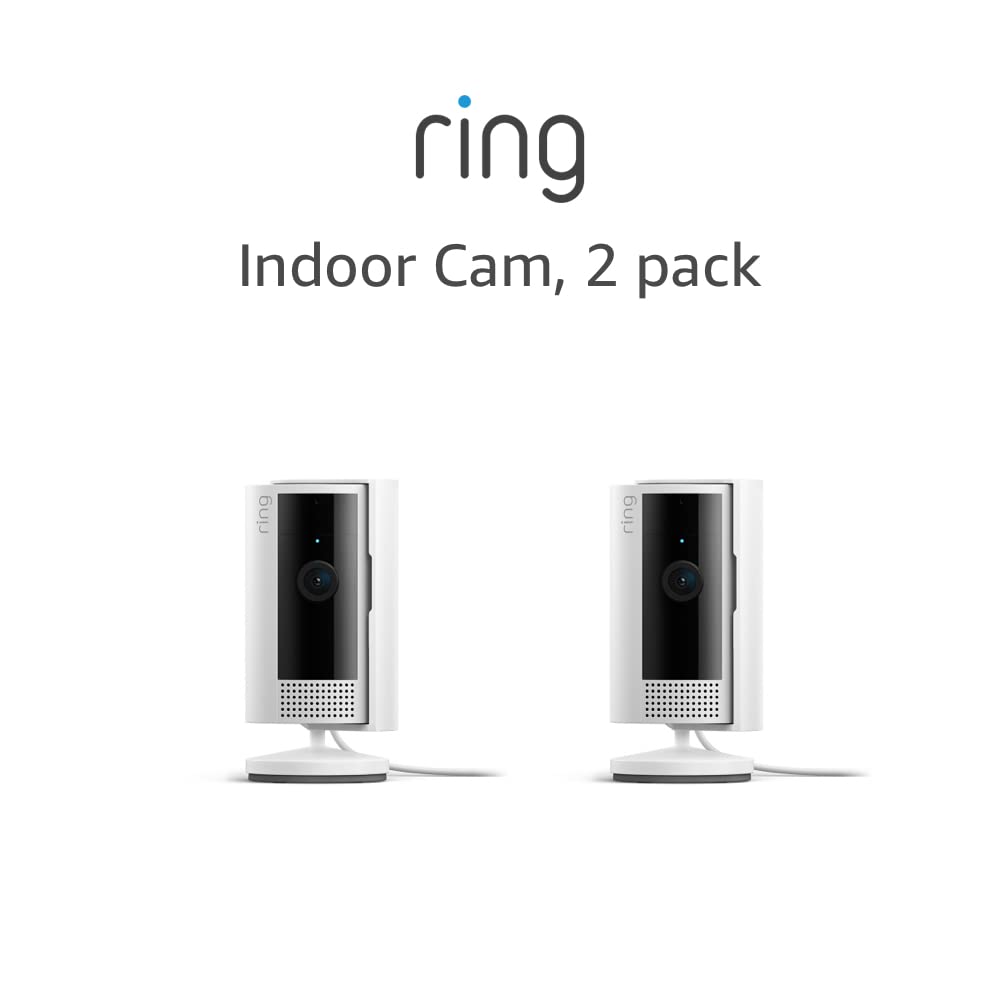 Ring Indoor Cam — Home or business security in 1080p HD video, White