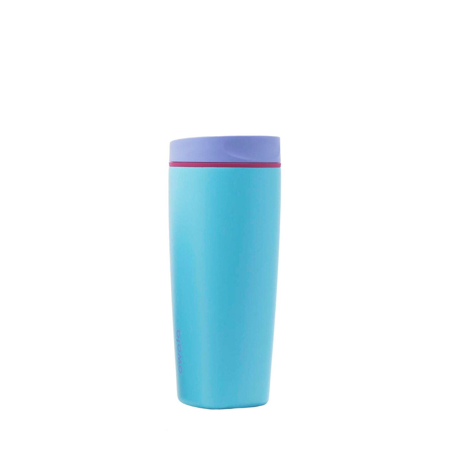 Owala SmoothSip Slider Insulated Stainless Steel Coffee Tumbler, Reusable Iced Coffee Cup, Hot Coffee Travel Mug, BPA Free 12 oz, Grey/Green (Sour Apple)