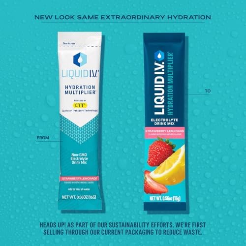 Liquid I.V.® Hydration Multiplier - Cotton Candy | Electrolyte Powder Drink Mix | 1 Pack (16 Servings)