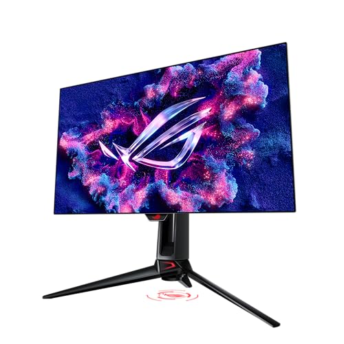 ASUS ROG Strix 32” 4K OLED Gaming Monitor (XG32UCWG) - TrueBlack Glossy OLED, Dual Mode (4K@165Hz, FHD@330Hz), 0.03ms, G-SYNC Compatible, Neo Proximity Sensor, USB-C, HDMI 2.1, 3 yr Warranty