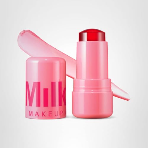 Milk Makeup Cooling Water Jelly Tint – Long-Lasting Sheer Lip + Cheek Stain with Firming Vegan Collagen + Hydrating Aloe – Transfer Proof, Buildable Lip Tint + Blush
