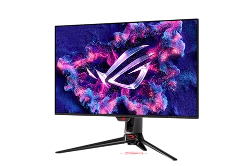 ASUS ROG Swift 32” 4K OLED Gaming Monitor (PG32UCDM) - UHD (3840 x 2160), QD-OLED, 240Hz, 0.03ms, G-SYNC Compatible, Custom Heatsink, Graphene Film, 99% DCI-P3, True 10-bit, 90W USB-C