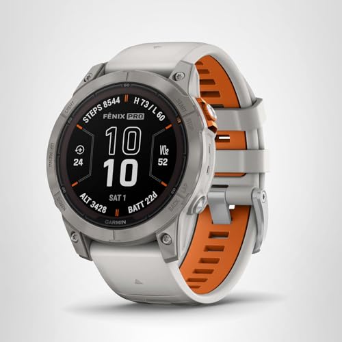 Garmin fēnix 7 Pro Sapphire Solar, Multisport GPS Smartwatch, Built-in Flashlight, Solar Charging Capability, Black