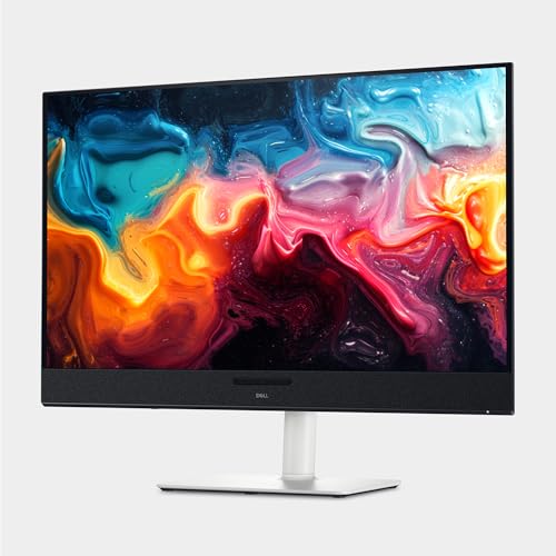 Dell 27 Plus 4K USB-C Monitor - S2725QC - 27-inch 4K (3840 x 2160) 120Hz 16:9 Display, AMD FreeSync Premium, sRGB 99%, Integrated Speakers, 1500:1 Contrast Ratio, Comfortview Plus - Ash White