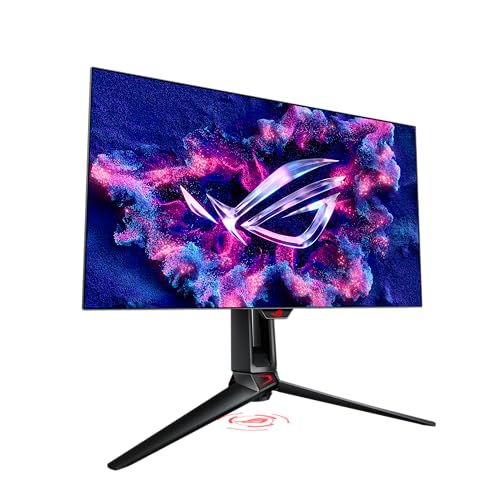 ASUS ROG Strix 32” 4K OLED Gaming Monitor (XG32UCWG) - TrueBlack Glossy OLED, Dual Mode (4K@165Hz, FHD@330Hz), 0.03ms, G-SYNC Compatible, Neo Proximity Sensor, USB-C, HDMI 2.1, 3 yr Warranty