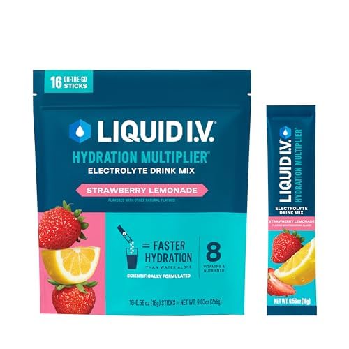 Liquid I.V.® Hydration Multiplier - Cotton Candy | Electrolyte Powder Drink Mix | 1 Pack (16 Servings)