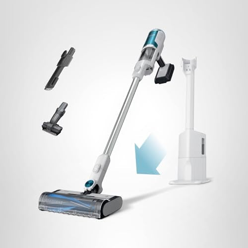 Shark | Pet Cordless Vacuum Cleaner | LED Headlights | Removable Handheld Vacuum for Pet Hair | Crevice Tool & Pet Multi-Tool Included | 40min Runtime | For Carpet & Hard Floors | Grey | IX141