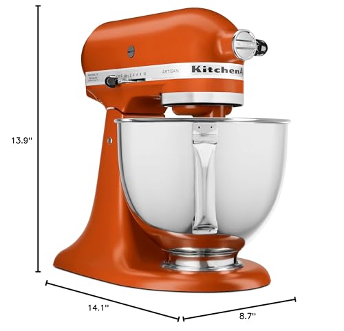 KitchenAid Artisan Series 5 Quart Tilt Head Stand Mixer with Pouring Shield KSM150PS, Dried Rose