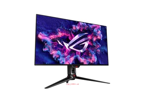 ASUS ROG Swift 32” 4K OLED Gaming Monitor (PG32UCDM) - UHD (3840 x 2160), QD-OLED, 240Hz, 0.03ms, G-SYNC Compatible, Custom Heatsink, Graphene Film, 99% DCI-P3, True 10-bit, 90W USB-C