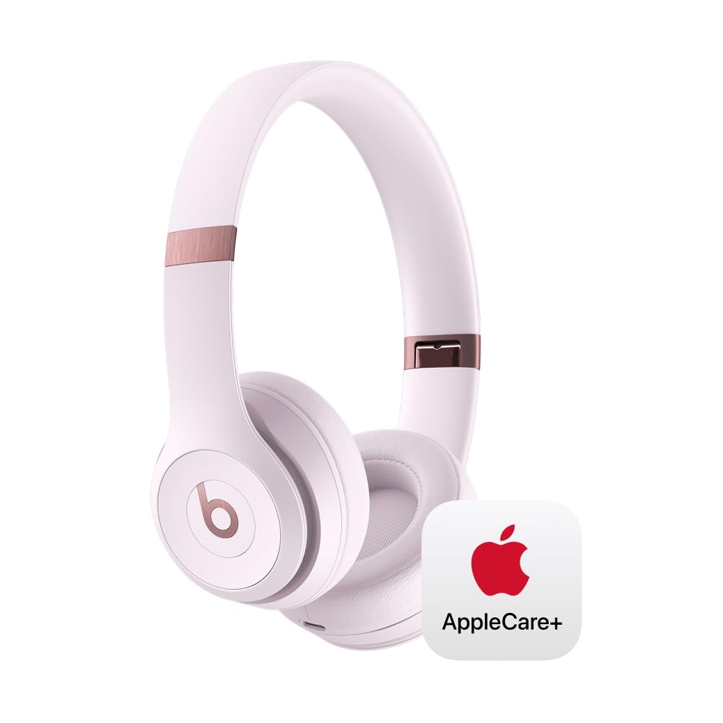 Beats Solo 4 - Wireless On-Ear Bluetooth Headphones, Up to 50-Hour Battery Life, Ultra-Lightweight Comfort, Powerful and Balanced Sound, Apple & Android Compatible - Cloud Pink