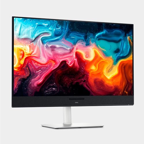 Dell 27 Plus 4K USB-C Monitor - S2725QC - 27-inch 4K (3840 x 2160) 120Hz 16:9 Display, AMD FreeSync Premium, sRGB 99%, Integrated Speakers, 1500:1 Contrast Ratio, Comfortview Plus - Ash White
