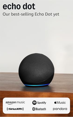 Amazon Echo Dot (newest model) - Vibrant sounding speaker with Alexa+ Early Access, Great for bedrooms, dining rooms and offices, Charcoal