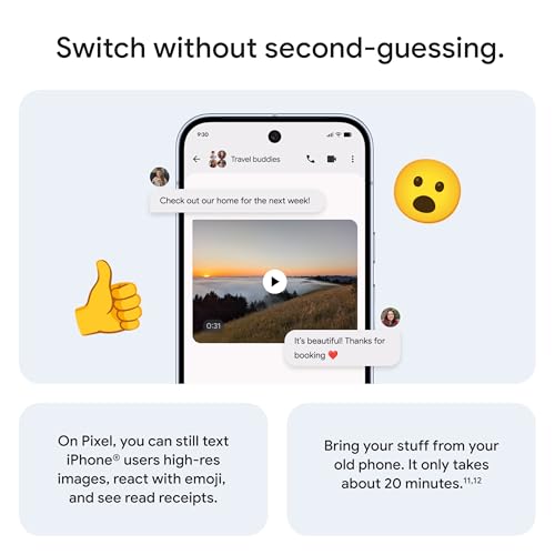 Google Pixel 10 Pro XL - Unlocked Android Smartphone - Gemini AI Assistant, Triple Rear Camera System, Fast-Charging 24+ Hour Battery, and 6.8" Super Actua Display - Moonstone - 512 GB (2025 Model)