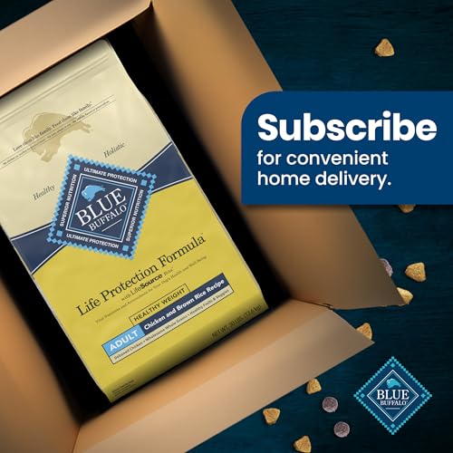 Blue Buffalo Life Protection Formula Natural Adult Dry Dog Food, Chicken and Brown Rice 5-lb Trial Size Bag