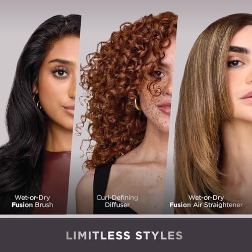 Shark HD430 FlexStyle Air Styling & Drying System, Powerful Hair Dryer Brush & Multi-Styler with Auto-Wrap Curlers, Paddle Brush, Oval Brush, Concentrator Attachment, Stone