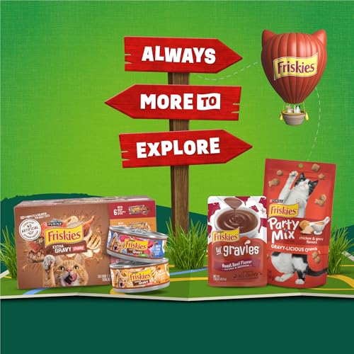 Purina Friskies Gravy Swirlers With Flavors of Chicken, Salmon and Gravy Dry Cat Food - 3.15 lb. Bag