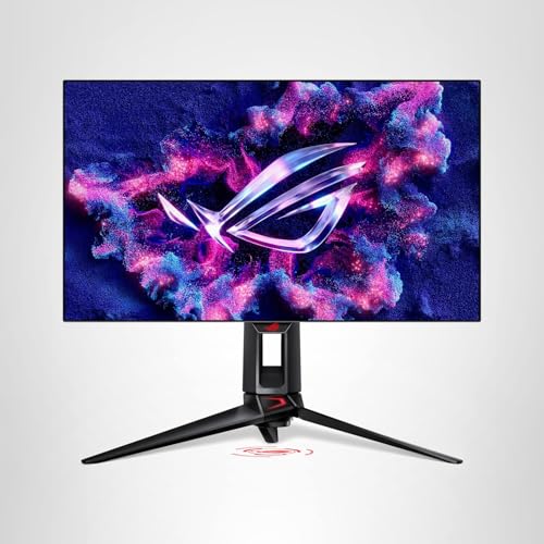 ASUS ROG Strix 32” 4K OLED Gaming Monitor (XG32UCWG) - TrueBlack Glossy OLED, Dual Mode (4K@165Hz, FHD@330Hz), 0.03ms, G-SYNC Compatible, Neo Proximity Sensor, USB-C, HDMI 2.1, 3 yr Warranty