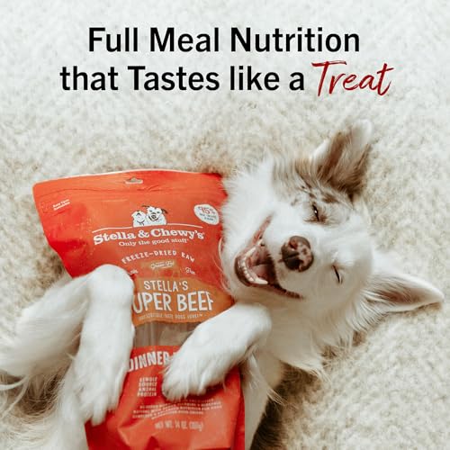 Stella & Chewy's Freeze-Dried Raw Dinner Patties - Dandy Lamb Recipe - High Protein Grain-Free Puppy & Dog Food - Perfect For Picky Eaters - 5.5 oz