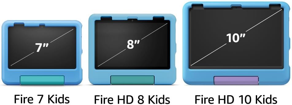 Amazon Fire HD 10 Kids tablet (newest model) ages 3-7 | Bright 10.1" HD screen with included ad-free and exclusive content, robust parental controls, 13-hr battery, 32 GB, Blue