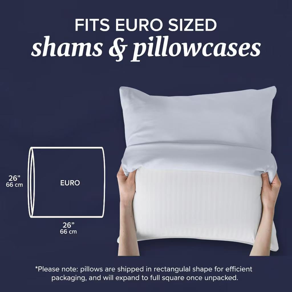 Beckham Hotel Collection Bed Pillows Standard/Queen Size Set of 2 - Original Soft Down Alternative Pillow for Sleeping - Soft Support for Back, Stomach or Side Sleepers