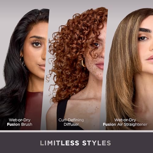 Shark HD430 FlexStyle Air Styling & Drying System, Powerful Hair Dryer Brush & Multi-Styler with Auto-Wrap Curlers, Paddle Brush, Oval Brush, Concentrator Attachment, Stone