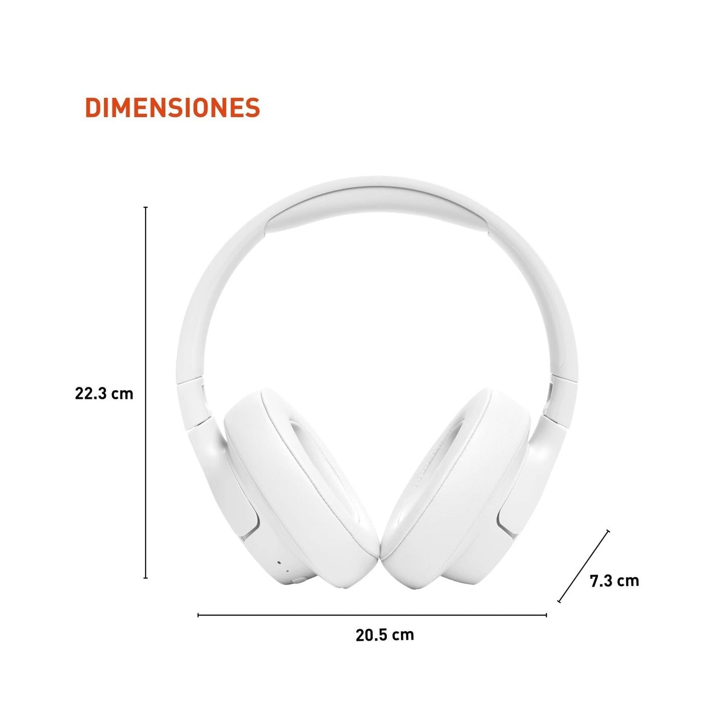 JBL Tune 720BT - Wireless Over-Ear Headphones with JBL Pure Bass Sound, Bluetooth 5.3, Up to 76H Battery Life and Speed Charge, Lightweight, Comfortable and Foldable Design (Black)