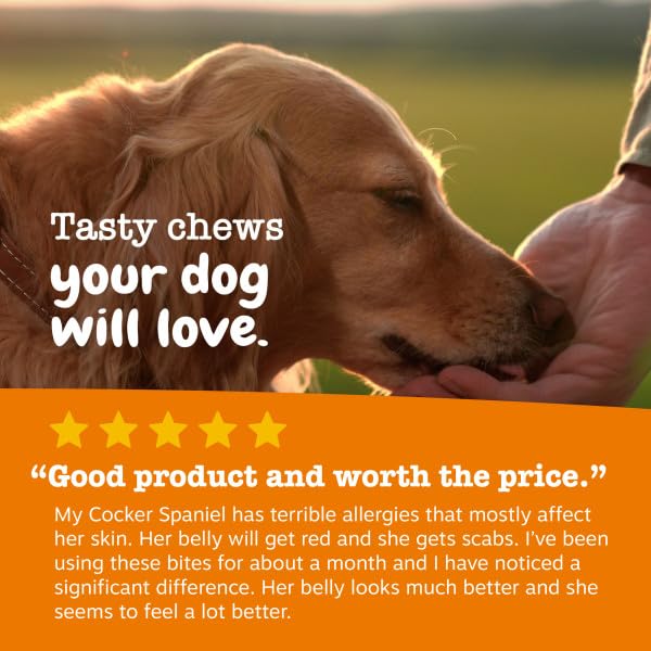 Zesty Paws Dog Allergy Relief- Dog Itching Skin Relief- Dog Probiotics for Itchy Skin and Itchy Ears- Dog Allergy Paw Relief- Dog Allergy Chews- Dog Itch Relief - Dog Skin Allergy Relief - Lamb - 90ct