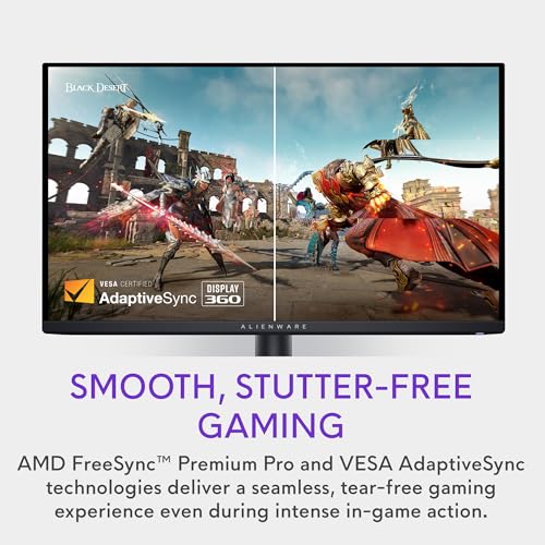 Alienware AW3423DWF Curved QD-OLED Gaming Monitor - 34-inch Quantum Dot OLED 0.1Ms 165Hz 21:9 Curved Display, 99.3% DCI-P3 Color Gamut, VESA DisplayHDR True Black 400, AMD FreeSync Premium Pro - Black