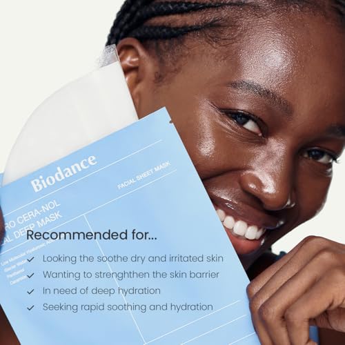 BIODANCE Bio-Collagen Real Deep Mask, Hydrating Overnight Hydrogel Mask, Pore Minimizing, Elasticity, Plumping Improvement, Korean Skincare, Stocking Stuffers for Teen Girls | 1.19oz(34g) x 4ea
