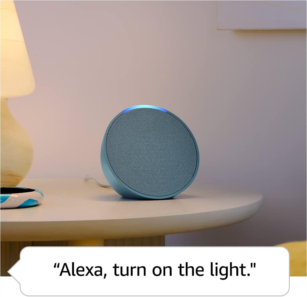 Amazon Echo Pop (newest model), Our smallest speaker with Alexa+ Early Access, Fits in any room, Charcoal