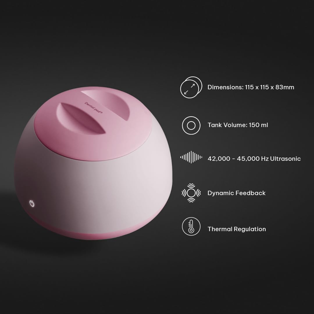 Zima Dental Pod: Ultrasonic Retainer Cleaner. The Original Retainer Cleaner Machine, Aligner Cleaner, Nightguard Cleaner, Mouthguard Cleaner, Denture Cleaner. Ultrasonic Cleaner For Oral Dental Care