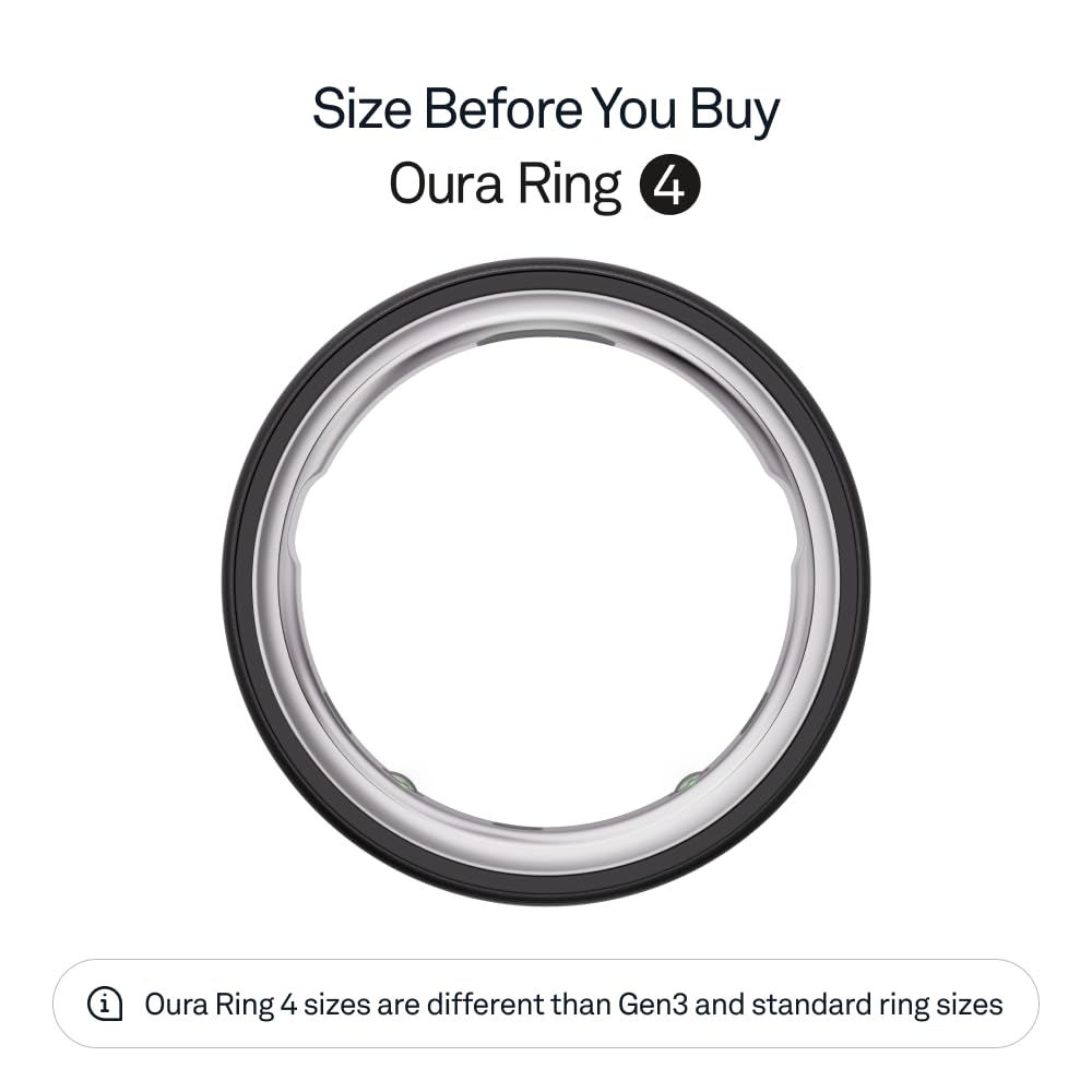 Oura Ring 4 - Gold - Size 7 - Size Before You Buy