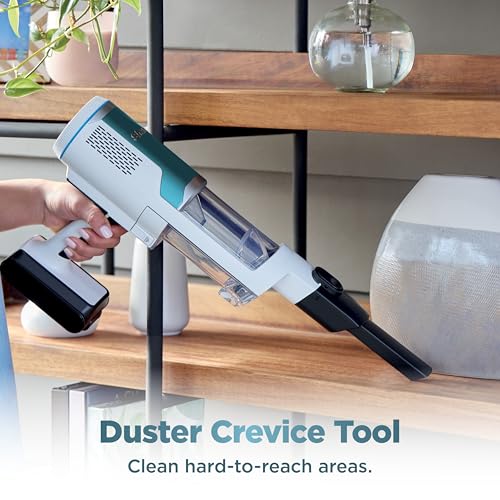 Shark | Pet Cordless Vacuum Cleaner | LED Headlights | Removable Handheld Vacuum for Pet Hair | Crevice Tool & Pet Multi-Tool Included | 40min Runtime | For Carpet & Hard Floors | Grey | IX141