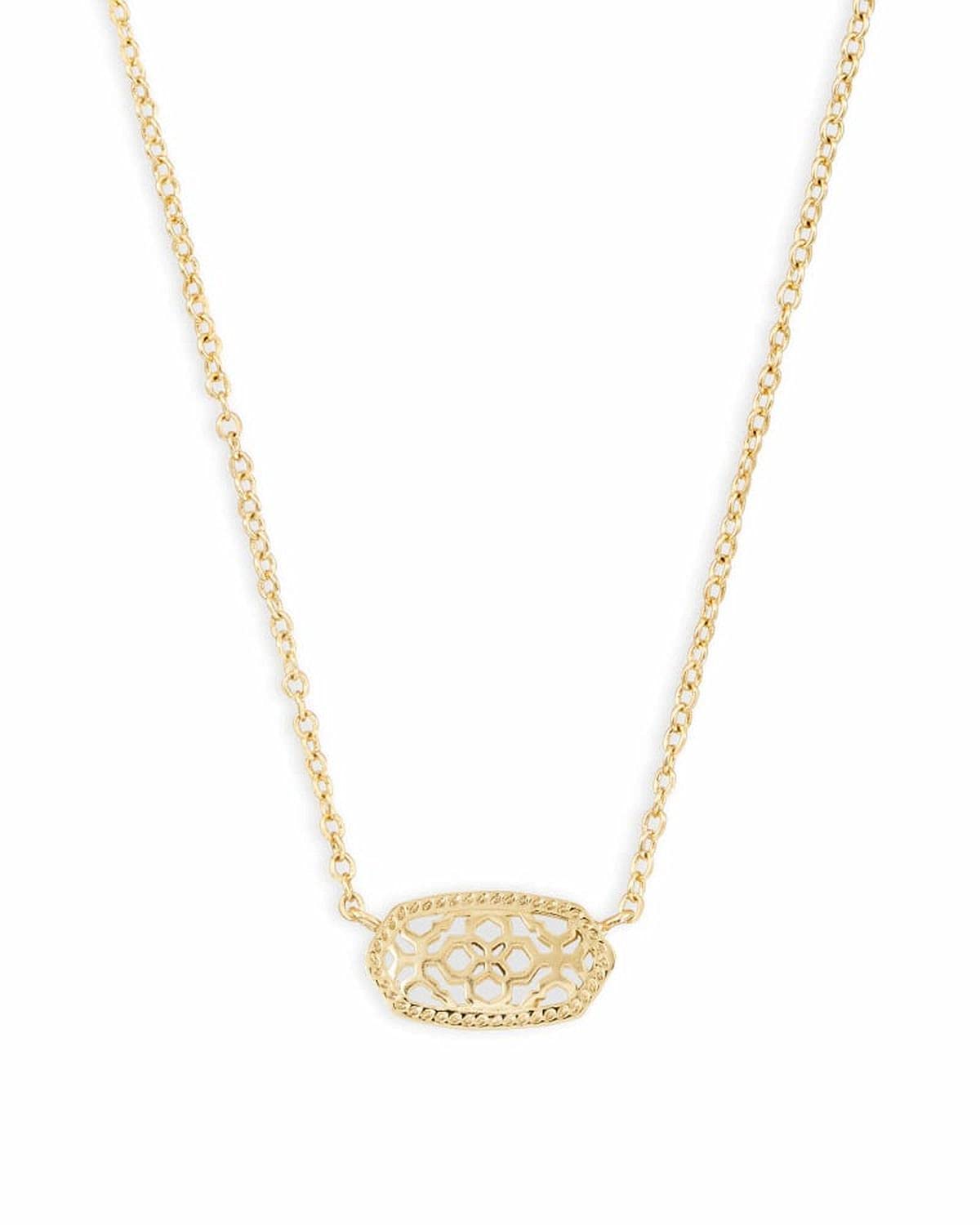 Kendra Scott Elisa Pendant Necklace for Women, Fashion Jewelry, 14k Gold-Plated