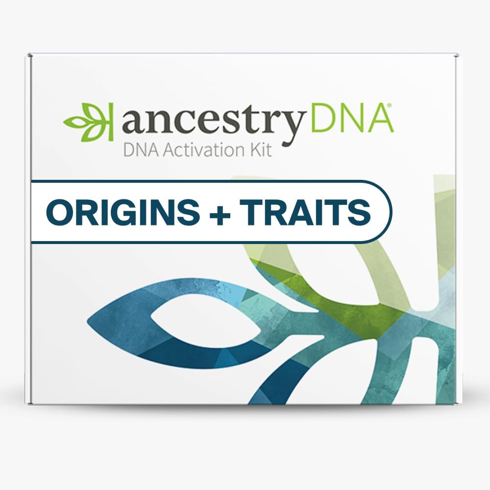 AncestryDNA + Traits Genetic Test Kit: Personalized Genetic Traits, DNA Ethnicity Test, Origins & Ethnicities, Complete DNA Test, Ancestry Reports