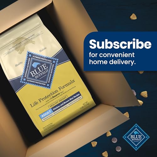 Blue Buffalo Life Protection Formula Natural Adult Dry Dog Food, Chicken and Brown Rice 5-lb Trial Size Bag