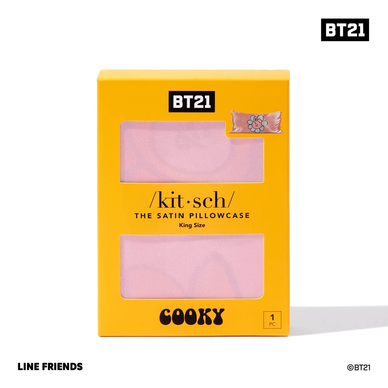 Kitsch x Elf North Pole - Satin Pillowcase with Zipper for Hair & Skin – Softer Than Silk, Cooling Pillow case, Wrinkle-Free, Machine Washable, Queen/Standard (19x26)