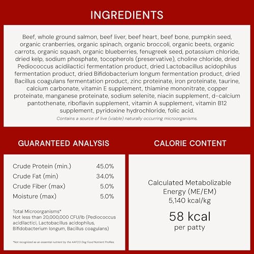 Stella & Chewy's Freeze-Dried Raw Dinner Patties - Dandy Lamb Recipe - High Protein Grain-Free Puppy & Dog Food - Perfect For Picky Eaters - 5.5 oz