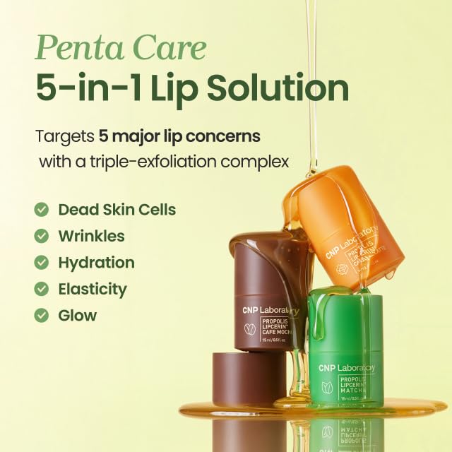 CNP Honey Lip Butter - Propolis Lipcerin™ 01 Original, Hydrating Overnight Manuka Lip Balm & Mask, 12hr Long-Lasting Moisture, Stocking Stuffers, Gifts for Women, 0.5 fl.oz.