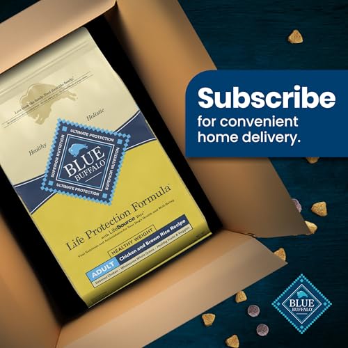 Blue Buffalo Life Protection Formula Natural Adult Dry Dog Food, Chicken and Brown Rice 5-lb Trial Size Bag