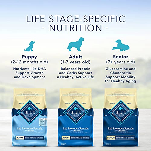 Blue Buffalo Life Protection Formula Natural Adult Small Breed Dry Dog Food, Chicken and Brown Rice 5-lb Trial Size Bag