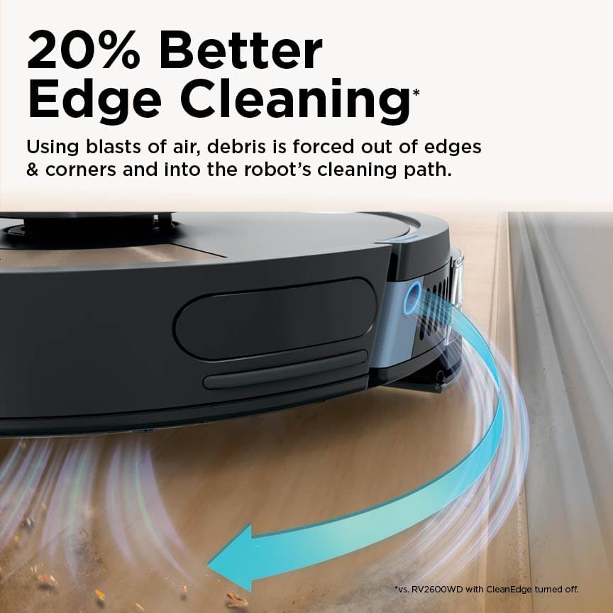 Shark Matrix Plus Robot Vacuum and Mop with Self-Empty HEPA Base, Sonic Mopping, Matrix Clean, Home Mapping, HEPA Bagless Self Empty Base, CleanEdge, for Pet Hair, UR2650WS