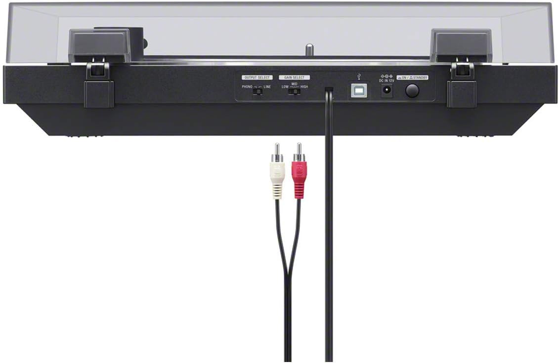 Sony PS-LX310BT Belt Drive Turntable: Fully Automatic Wireless Vinyl Record Player with Bluetooth and USB Output Black