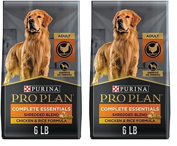 Purina Pro Plan Complete Essentials Shredded Blend Chicken and Rice Dog Food Dry Formula with Probiotics for Dogs - 35 lb. Bag
