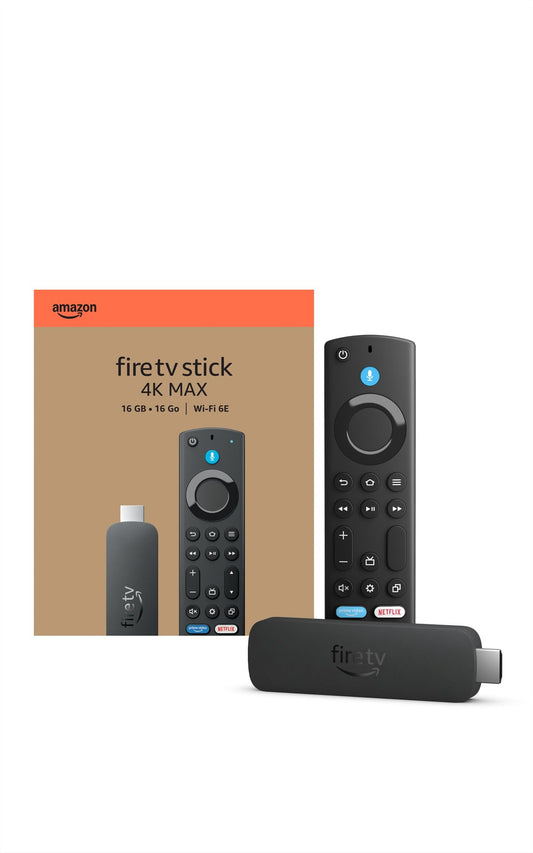 Amazon Fire TV Stick 4K Max streaming device, with AI-powered Fire TV Search, supports Wi-Fi 6E, free & live TV without cable or satellite