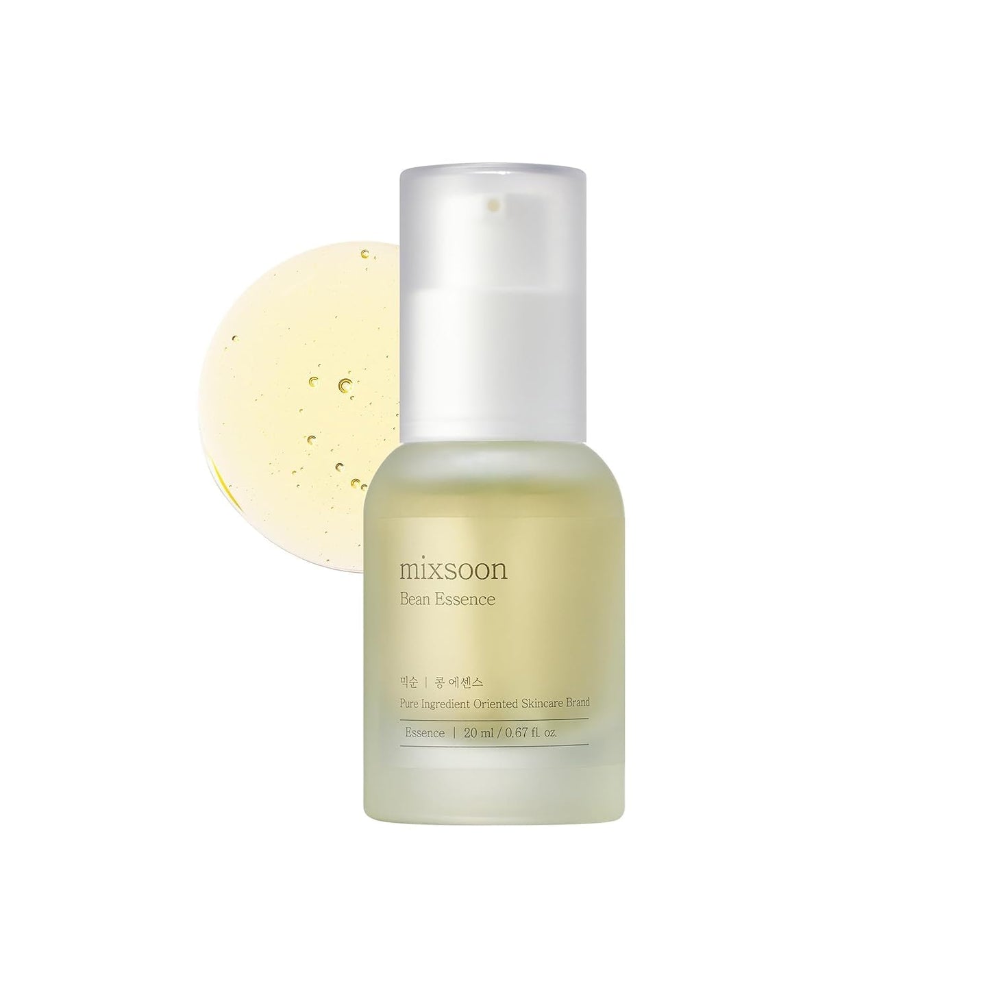 mixsoon Bean Essence-Exfoliating, Hydrating, Fermented Bean Extract, Gentle Formula for Smooth Skin 30ml / 1.01 fl.oz. Korean Glass Skin Care