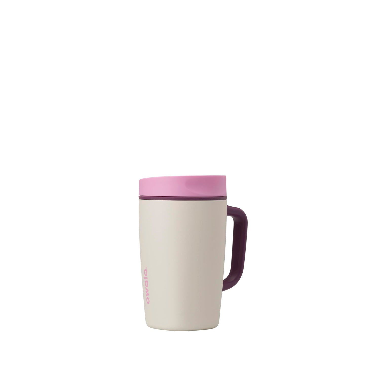 Owala SmoothSip Slider Insulated Stainless Steel Coffee Tumbler, Reusable Iced Coffee Cup, Hot Coffee Travel Mug, BPA Free 12 oz, Grey/Green (Sour Apple)