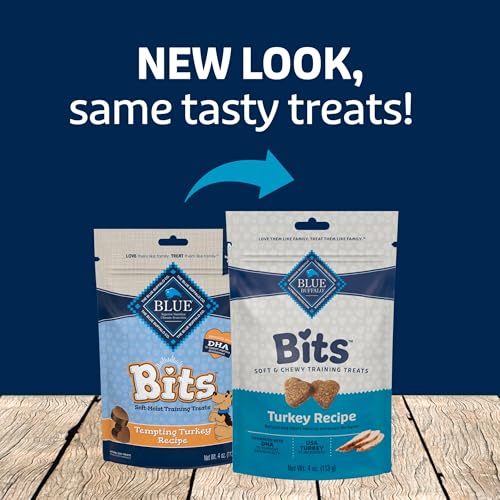 Blue Buffalo Bits Soft Dog Treats for Training, Made With Natural Ingredients & Enhanced with DHA, Chicken Recipe, 19-oz Bag