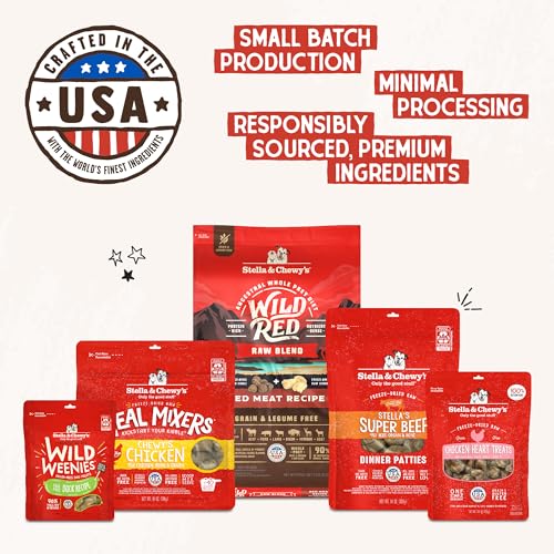 Stella & Chewy's Freeze-Dried Raw Chicken Meal Mixers- Dog Food Topper and Mixer - Made with 95% Cage-Free Chicken, Organs & Bone - Perfect for Picky Eaters - Grain-Free - 3.5oz